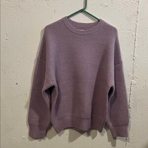 OAK + FORT Purple Crew Neck Sweater